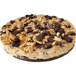 "CHEESEBERRY" caramel cheesecake with peanuts.
